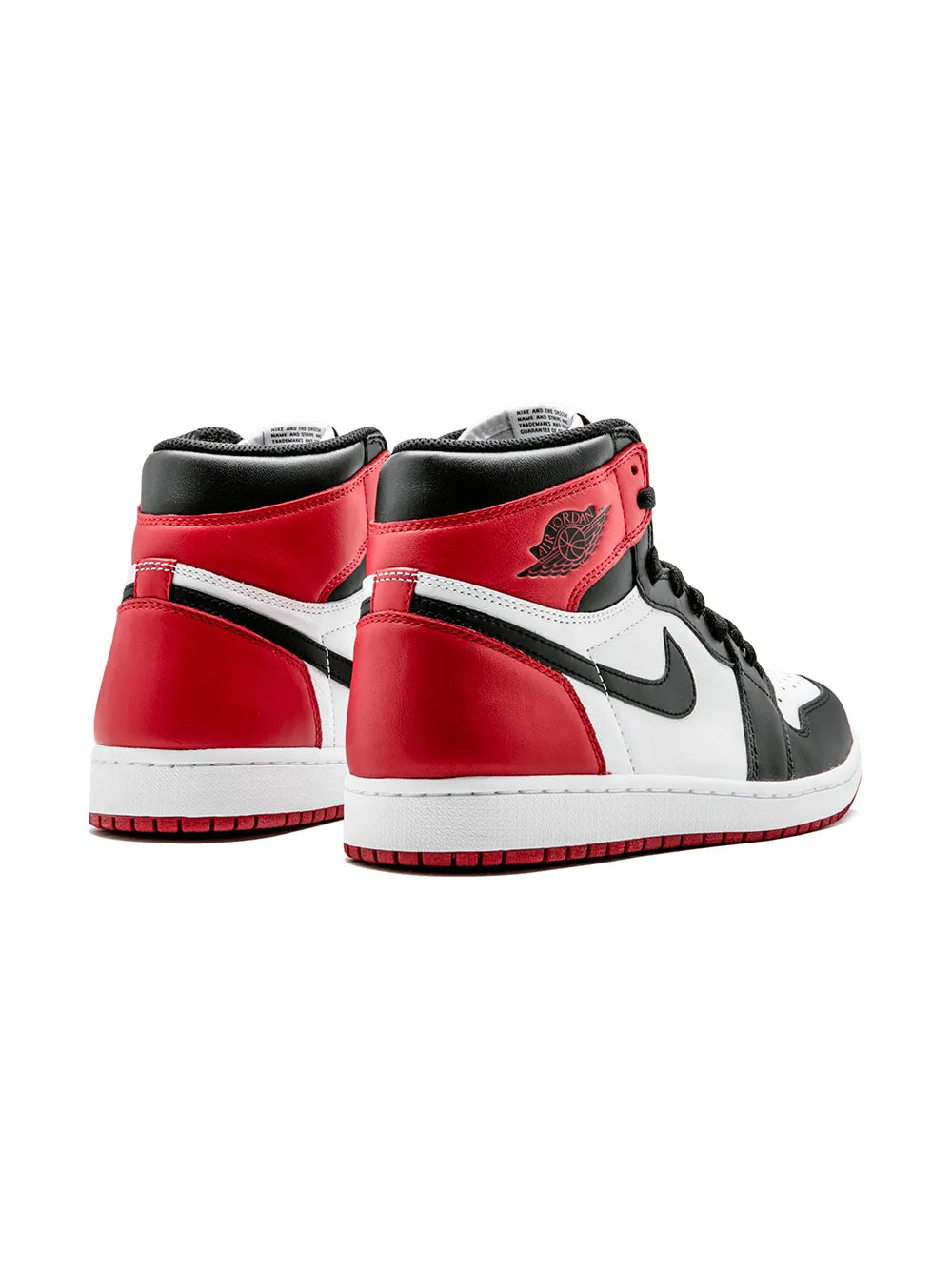 Air Jordan 1 Retro High Og Black Toe Sneakers