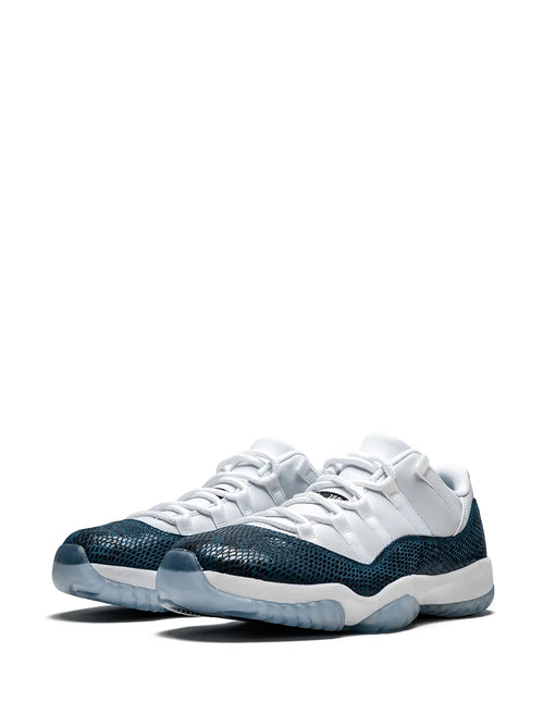 Air Jordan 11 Low Retro Blue Snakeskin Sneakers