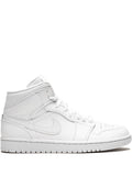 Air Jordan 1 Mid Triple White Sneakers