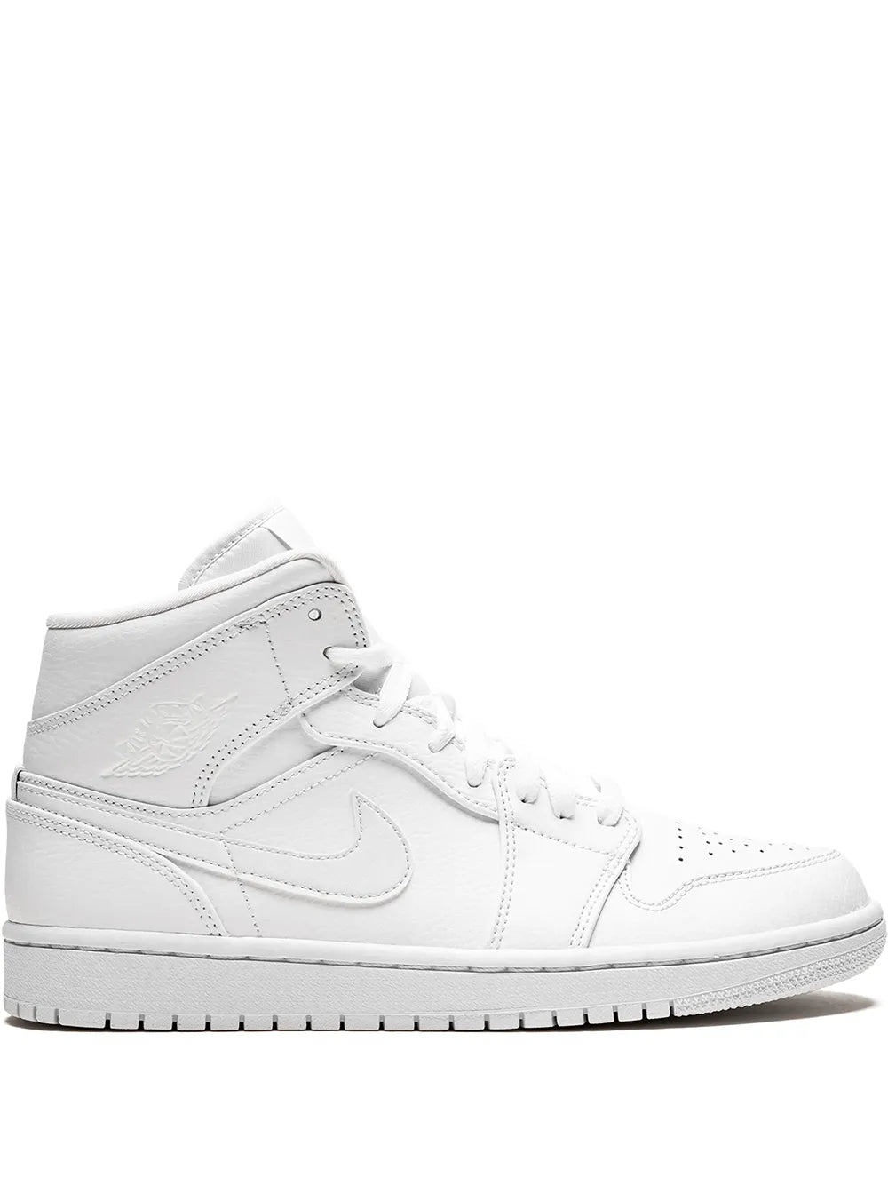 Air Jordan 1 Mid Triple White Sneakers