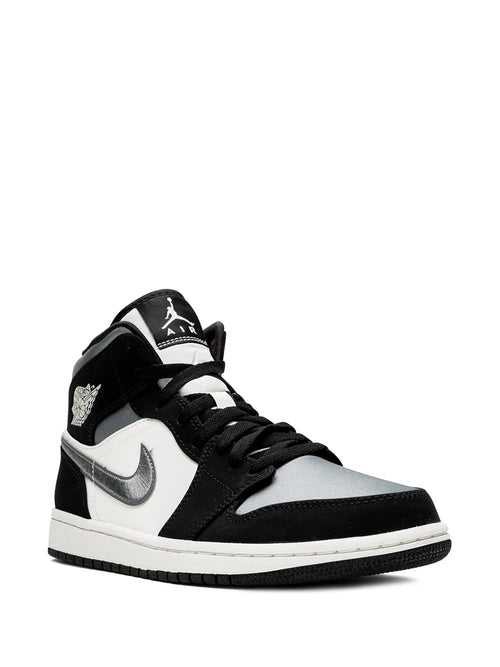 Air Jordan 1 Mid Se Satin Grey Sneakers