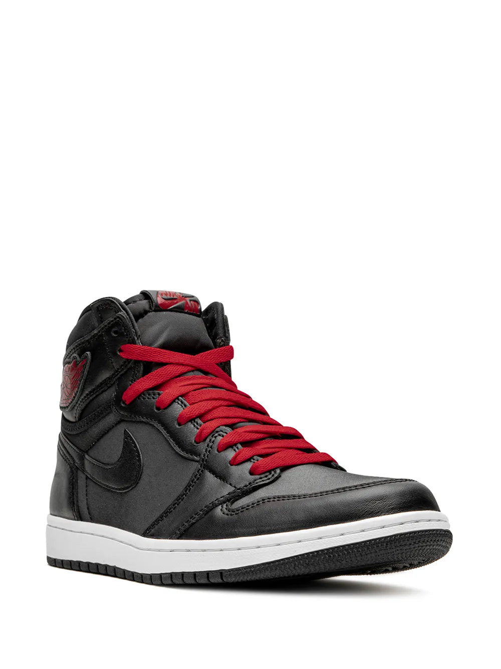 Air Jordan 1 Retro High Og Black Satin/Gym Red Sneakers