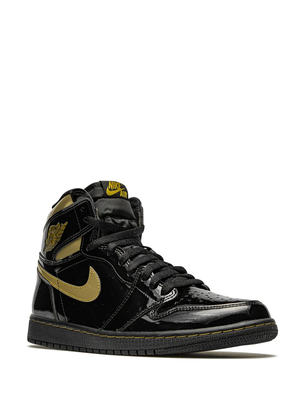 Air Jordan 1 Retro High Og Black Metallic Gold Sneakers