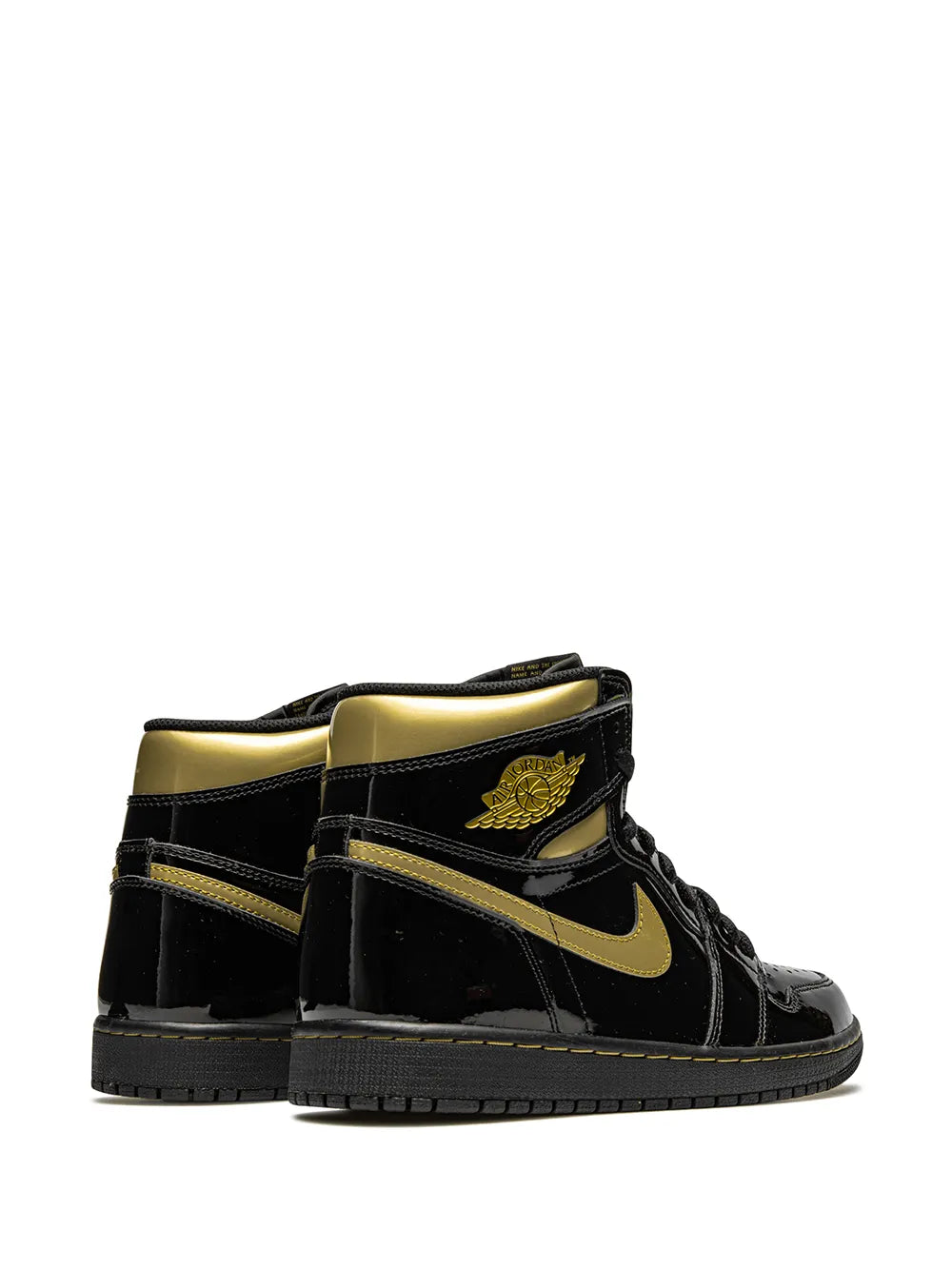 Air Jordan 1 Retro High Og Black Metallic Gold Sneakers