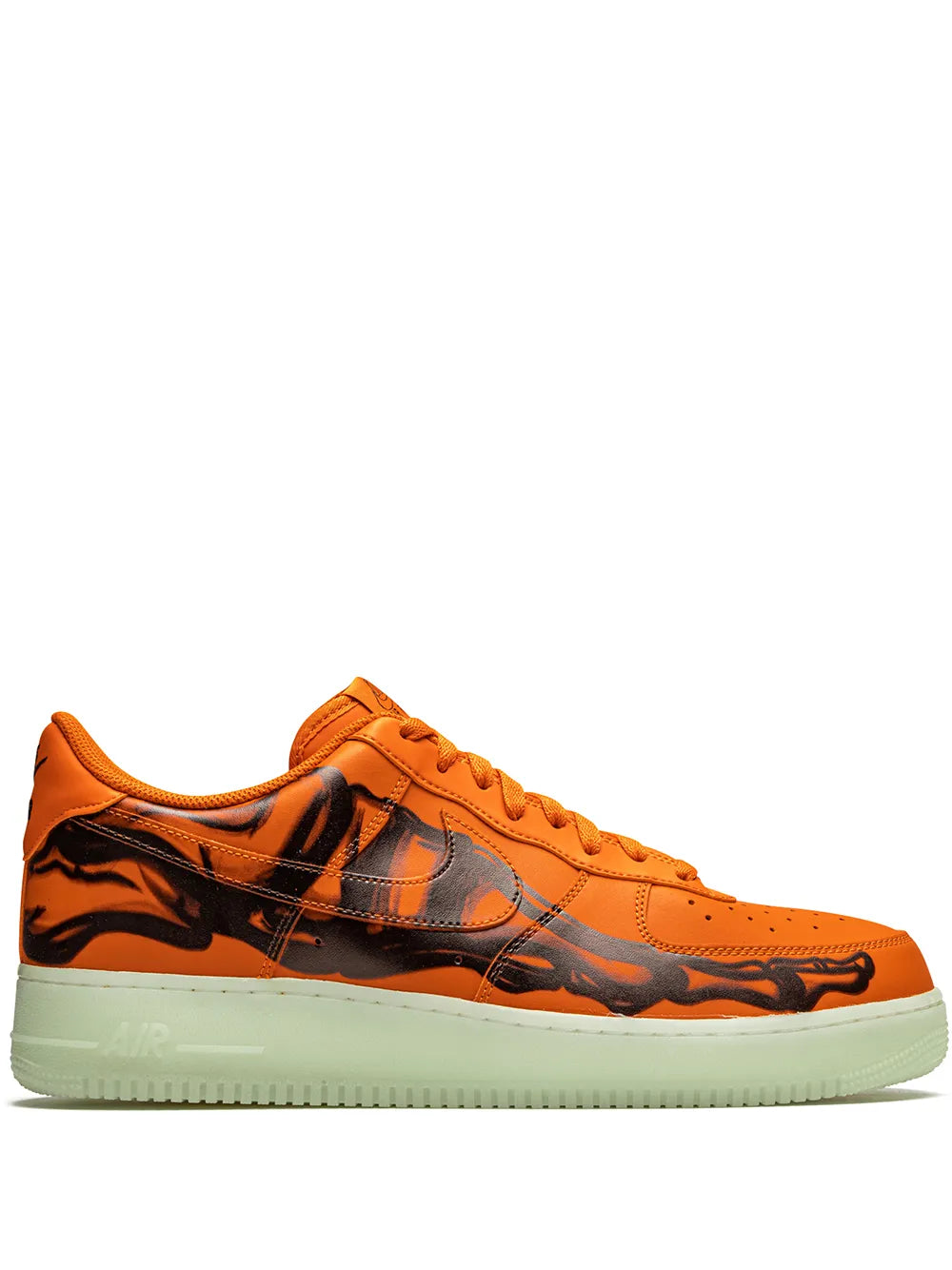 Nike Air Force 1 Low Orange Skeleton Sneakers