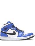 Air Jordan 1 Mid Se Signal Blue Sneakers