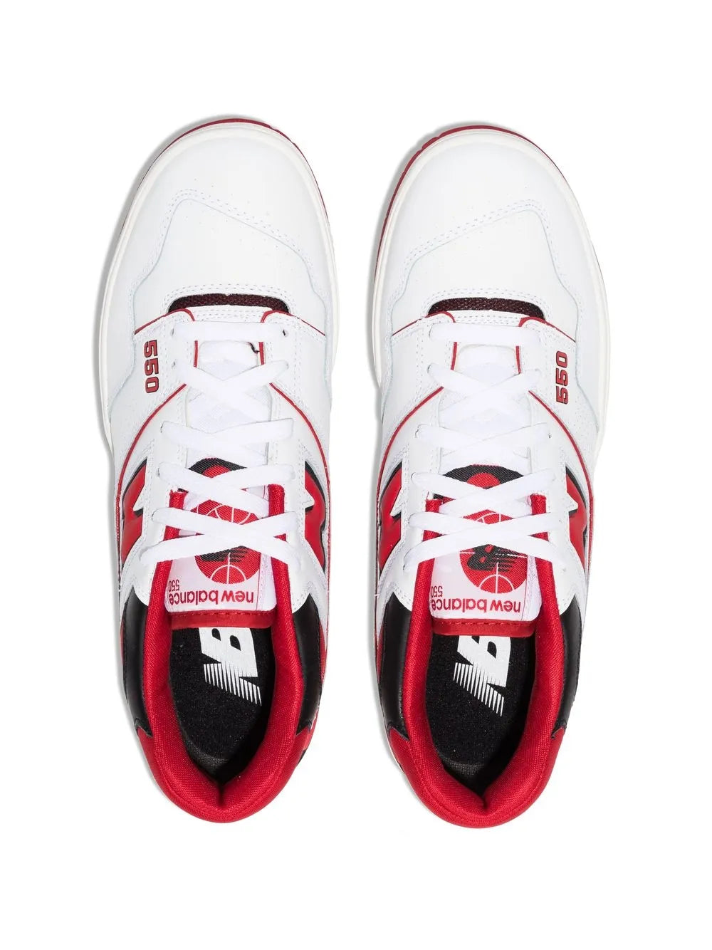 New Balance 550 White Red Sneakers