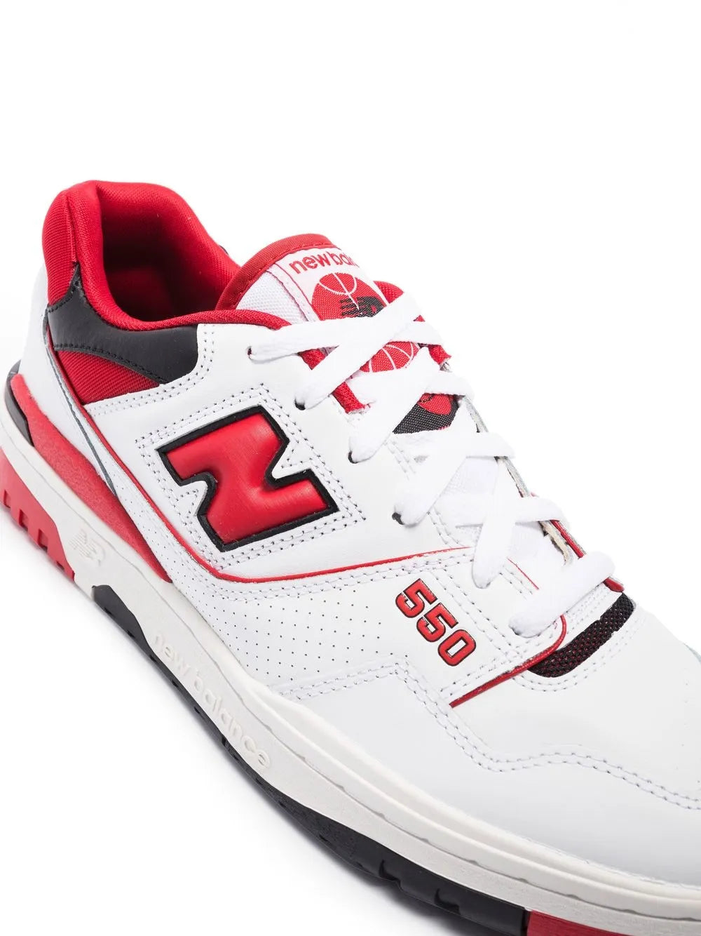 New Balance 550 White Red Sneakers