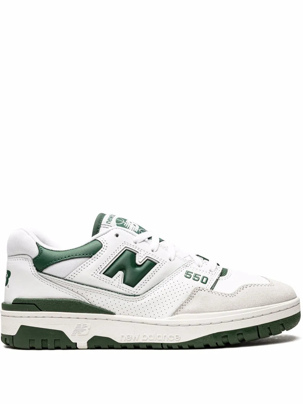 New Balance 550 White/Team Forest Green Sneakers