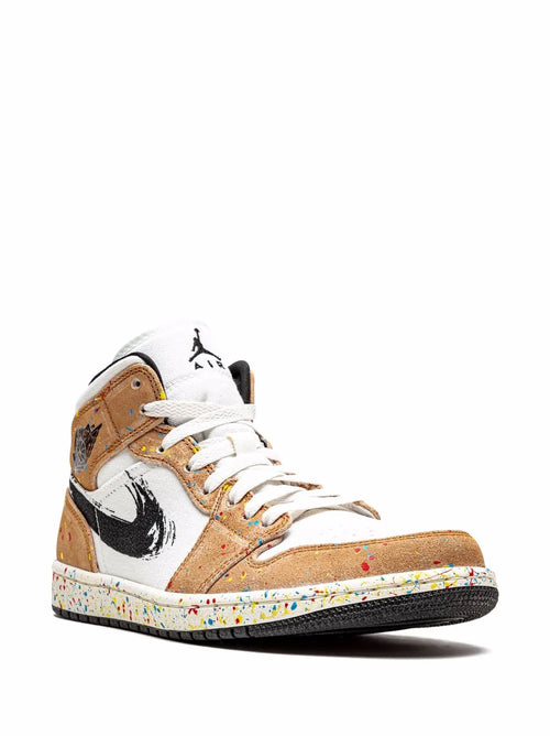 Air Jordan 1 Mid Se Brushstroke Sneakers