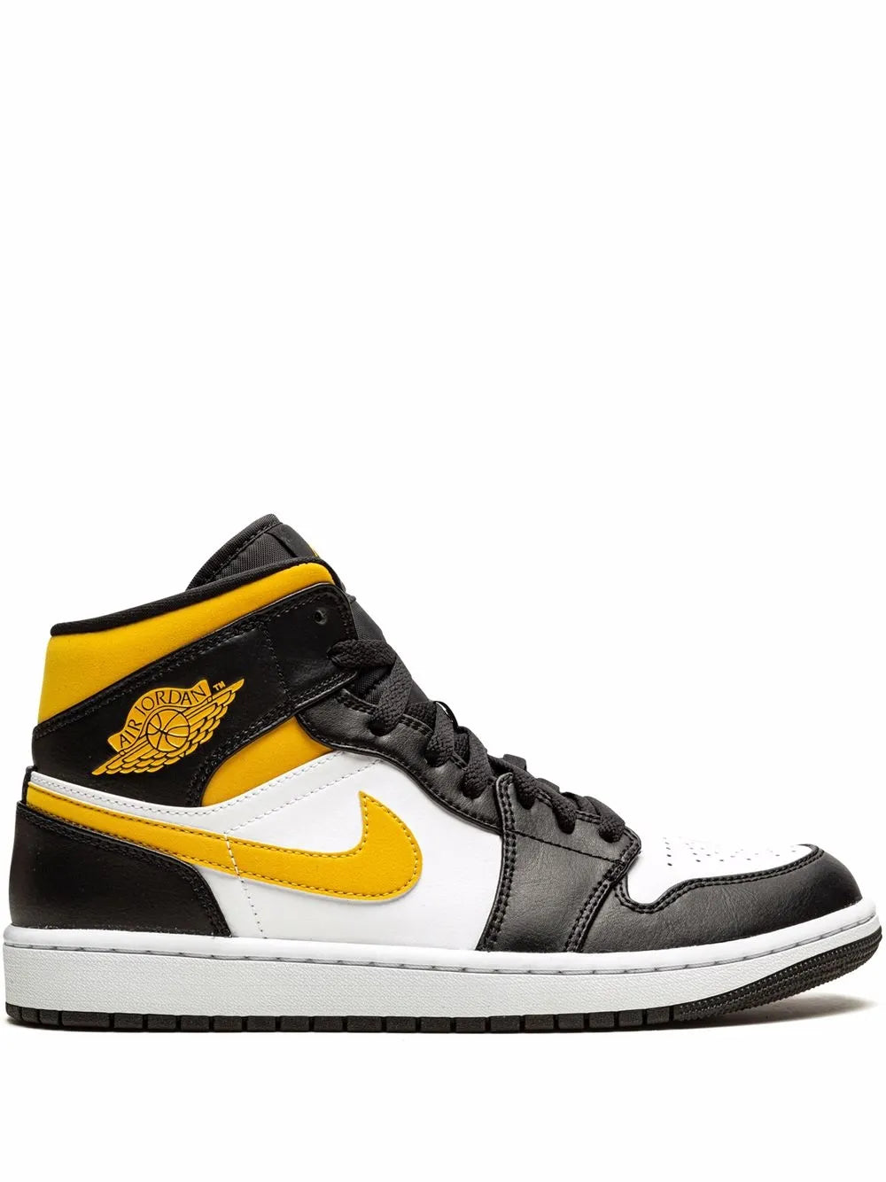 Air Jordan 1 Mid White/Pollen/Black Sneakers