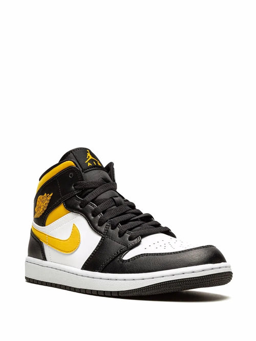 Air Jordan 1 Mid White/Pollen/Black Sneakers