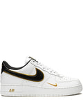 Nike Air Force 1 07 Lv8 Double Swoosh - White/Black/Gold Sneakers