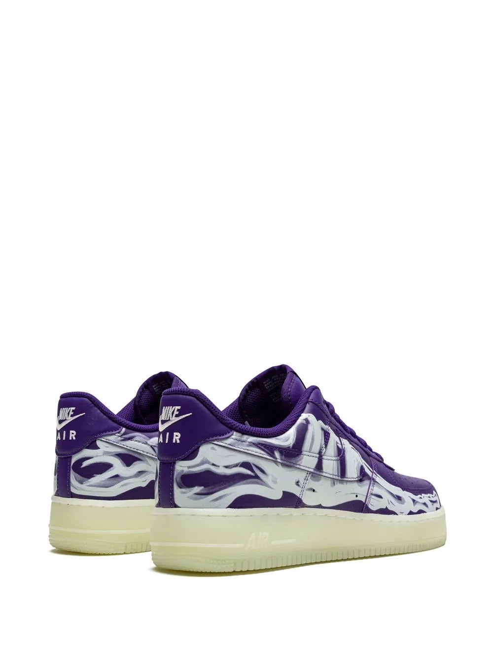 Nike Air Force 1 Low 07 Qs Purple Skeleton Halloween Sneakers