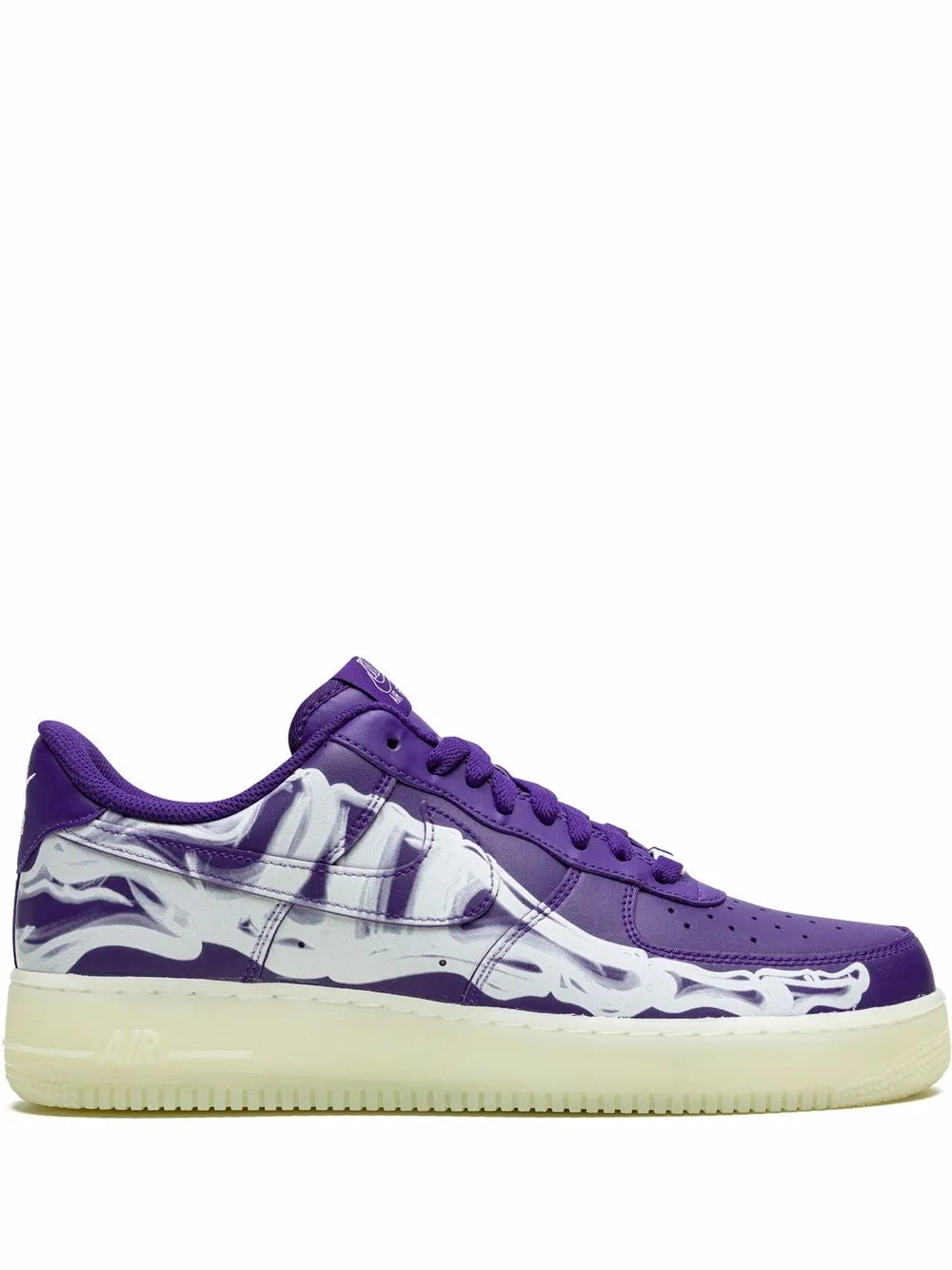 Nike Air Force 1 Low 07 Qs Purple Skeleton Halloween Sneakers