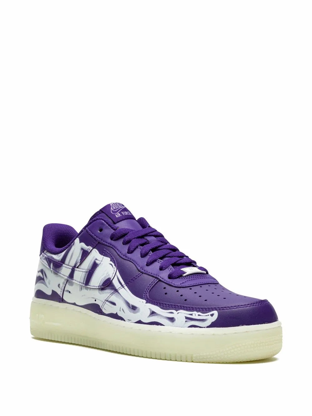 Nike Air Force 1 Low 07 Qs Purple Skeleton Halloween Sneakers