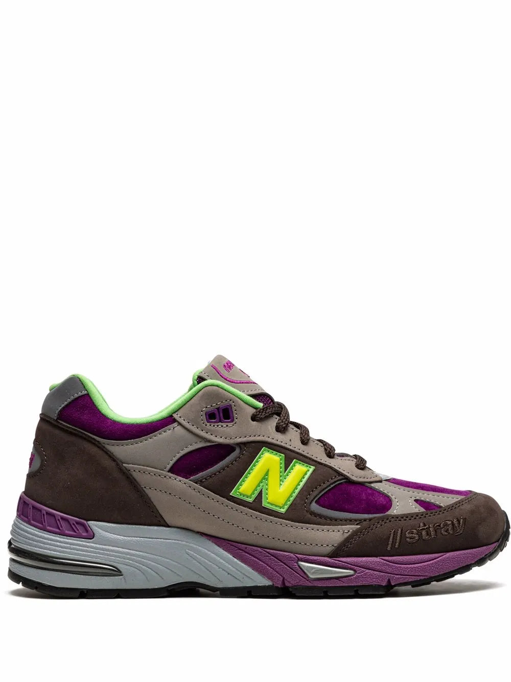 New Balance X Stray Rats 991 Brown Sneakers