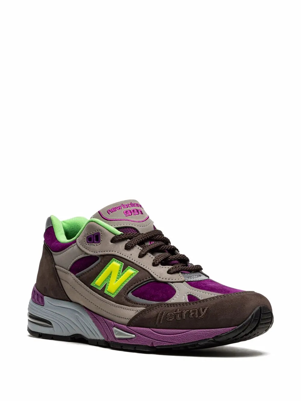 New Balance X Stray Rats 991 Brown Sneakers
