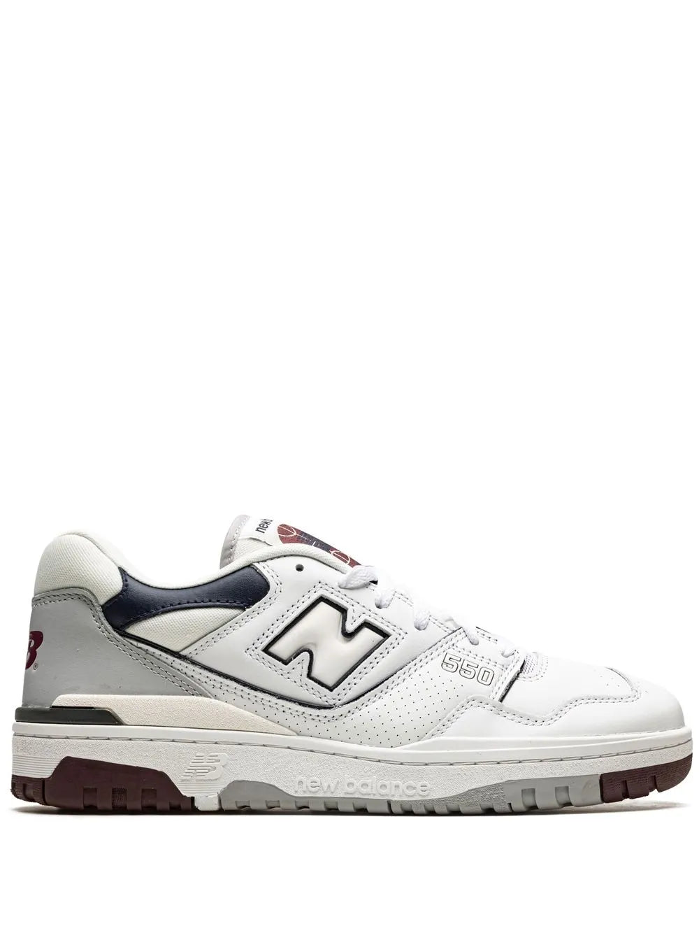 New Balance 550 White/Indigo/Burgundy Sneakers