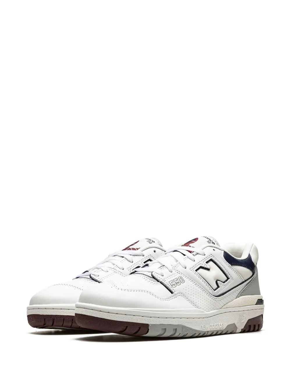 New Balance 550 White/Indigo/Burgundy Sneakers