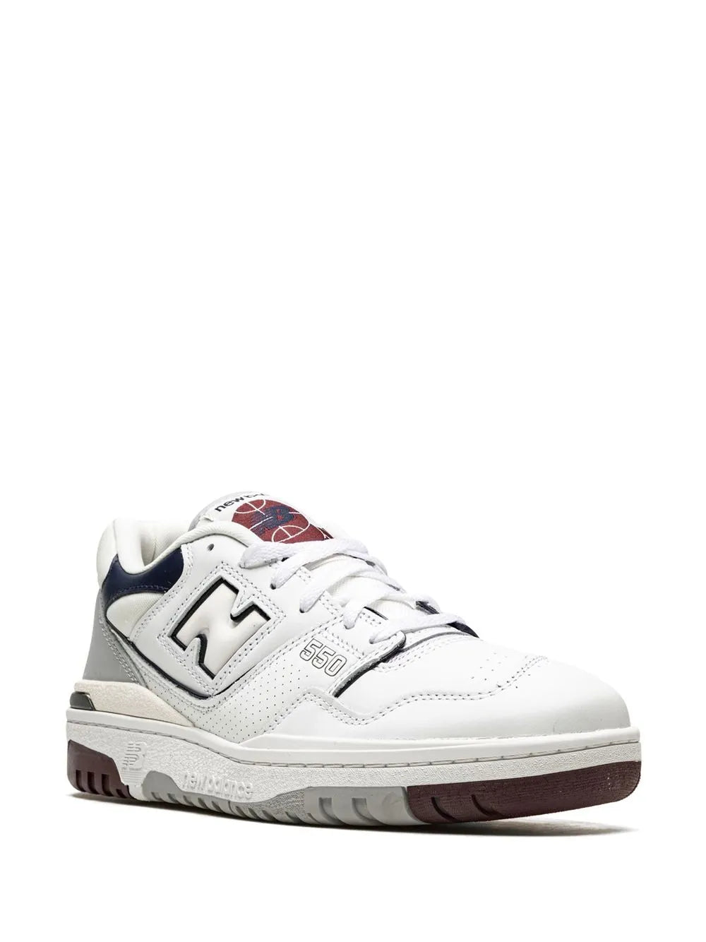 New Balance 550 White/Indigo/Burgundy Sneakers