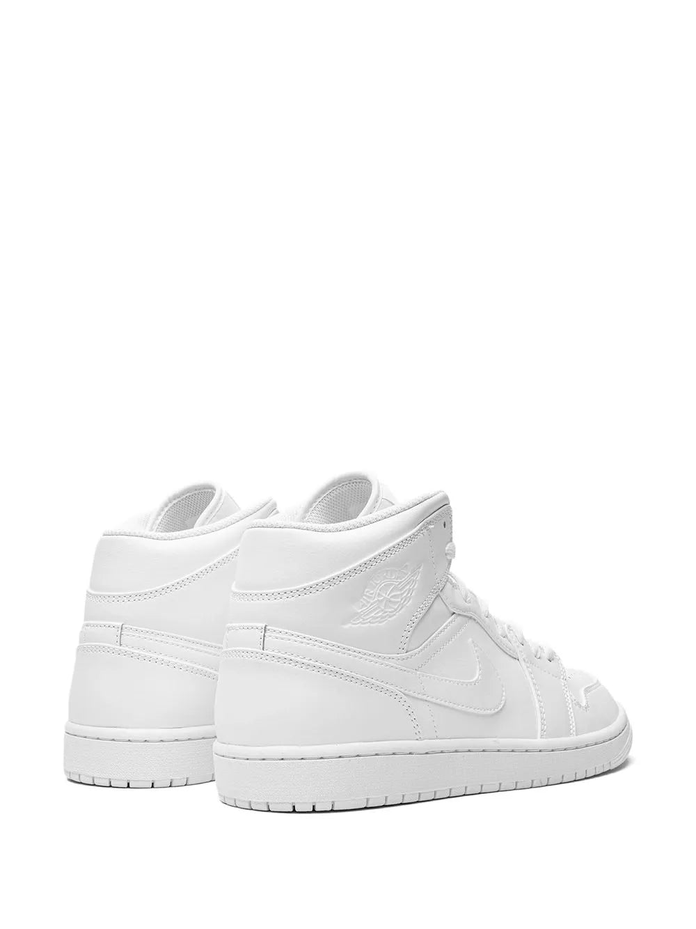 Air Jordan 1 Mid Triple White Sneakers