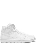 Air Jordan 1 Mid Triple White Sneakers