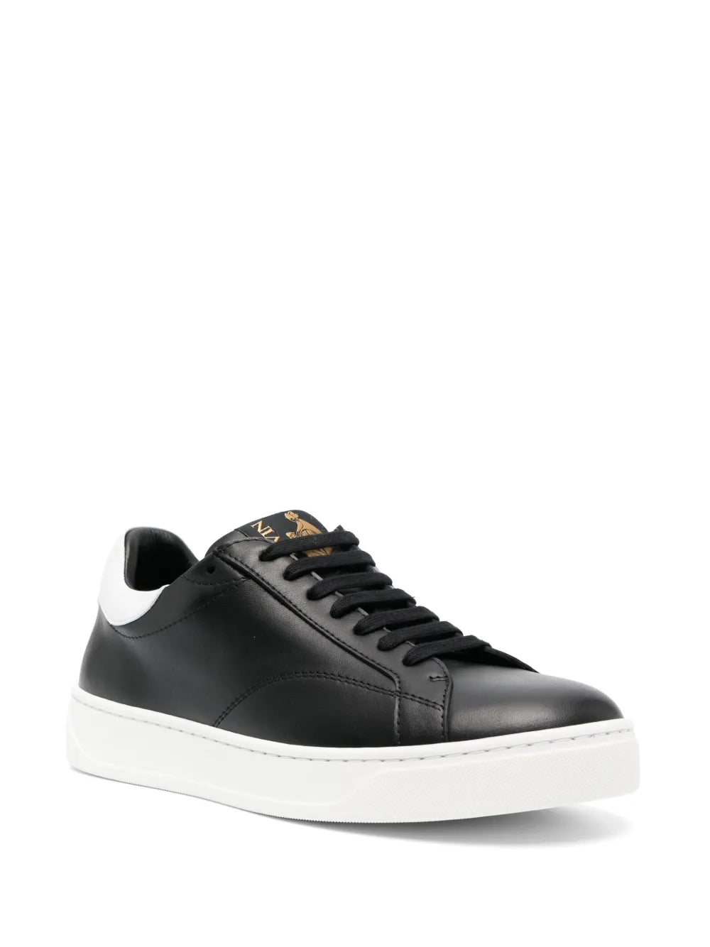 Lanvin Ddb0 Low-Top Leather Sneakers