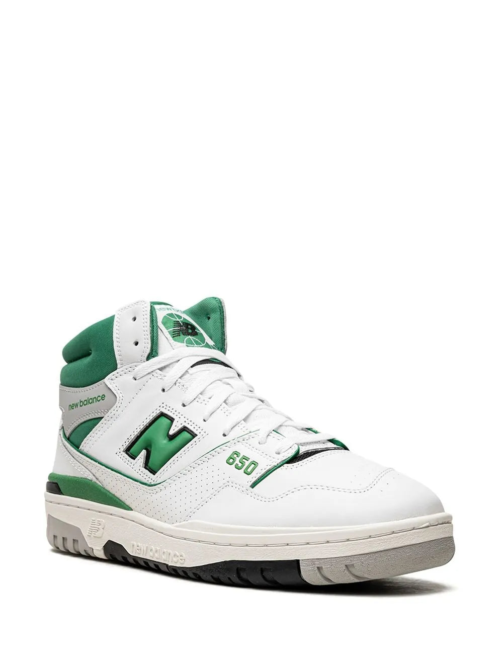 New Balance 650 White/Green Sneakers