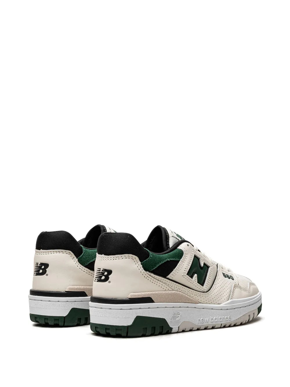 New Balance 550 Sea Salt Pine Green Sneakers