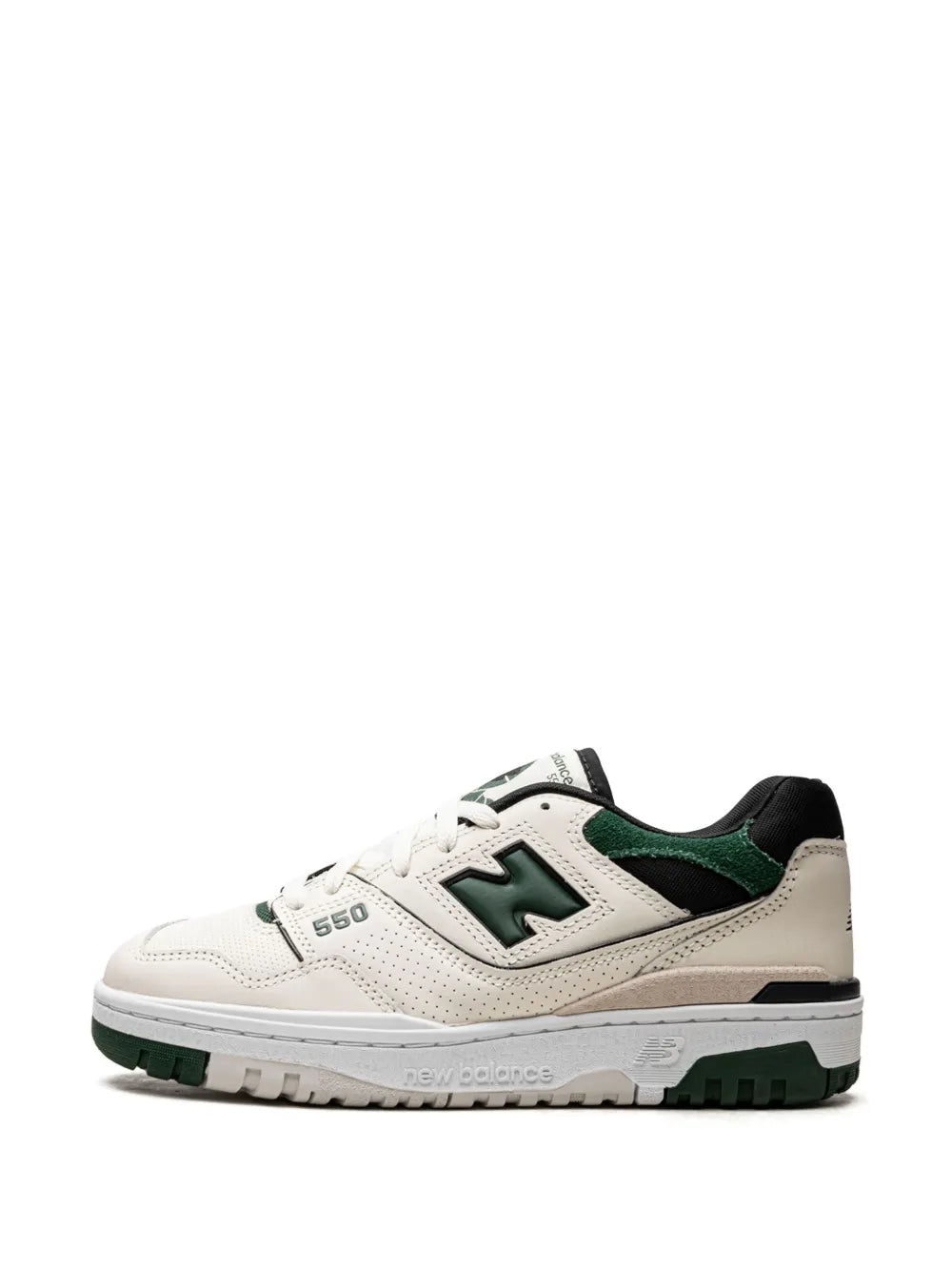 New Balance 550 Sea Salt Pine Green Sneakers
