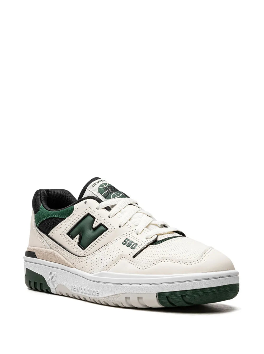 New Balance 550 Sea Salt Pine Green Sneakers