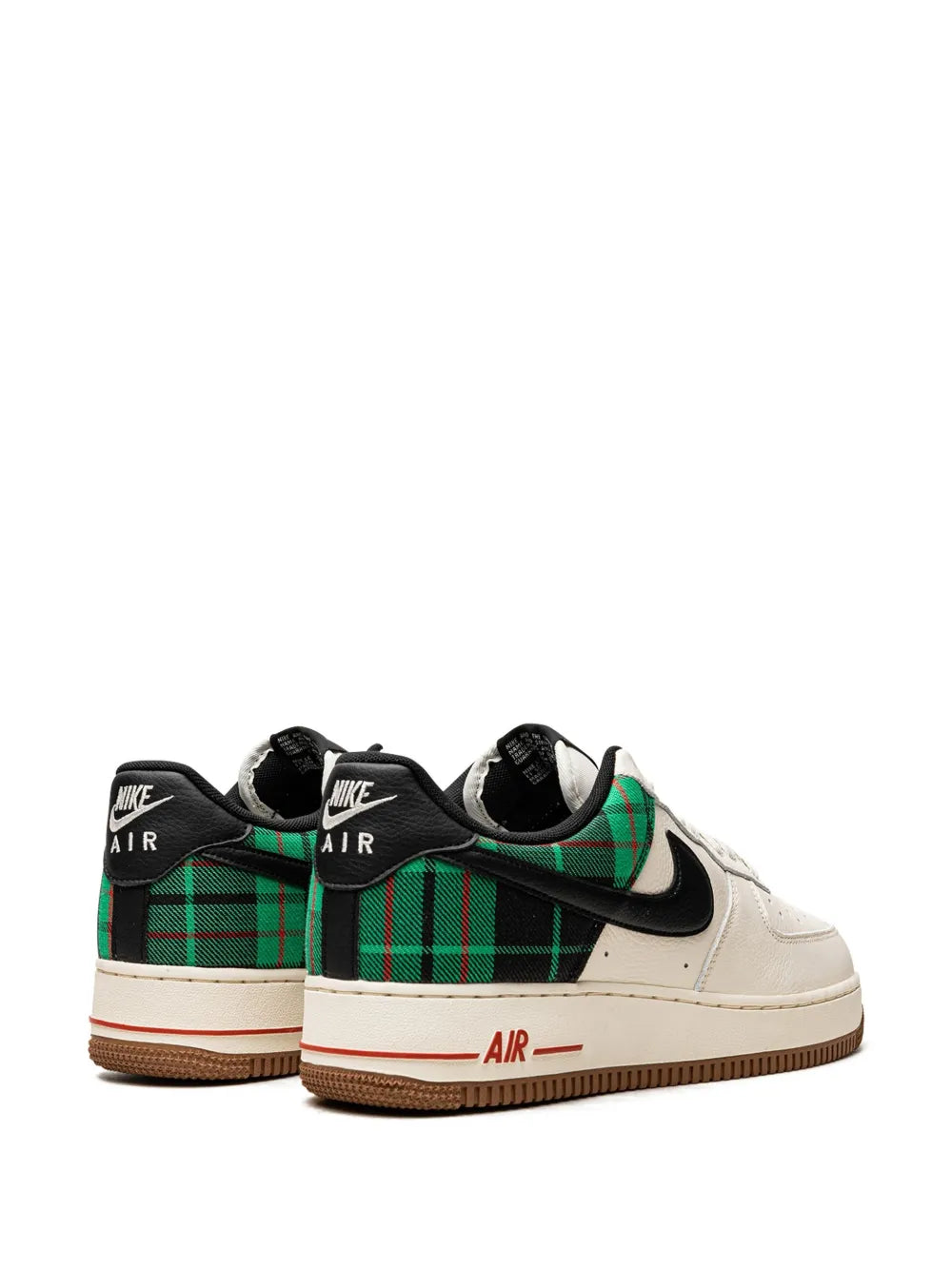 Nike Air Force 1 Low 07 Lx Plaid Pale Ivory Stadium Green Sneakers