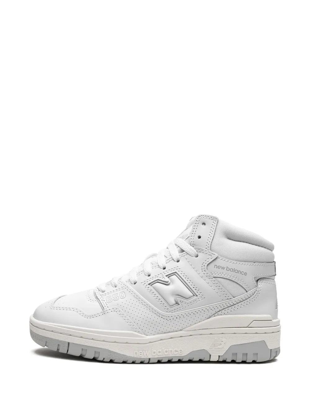 New Balance 650 Triple White Sneakers