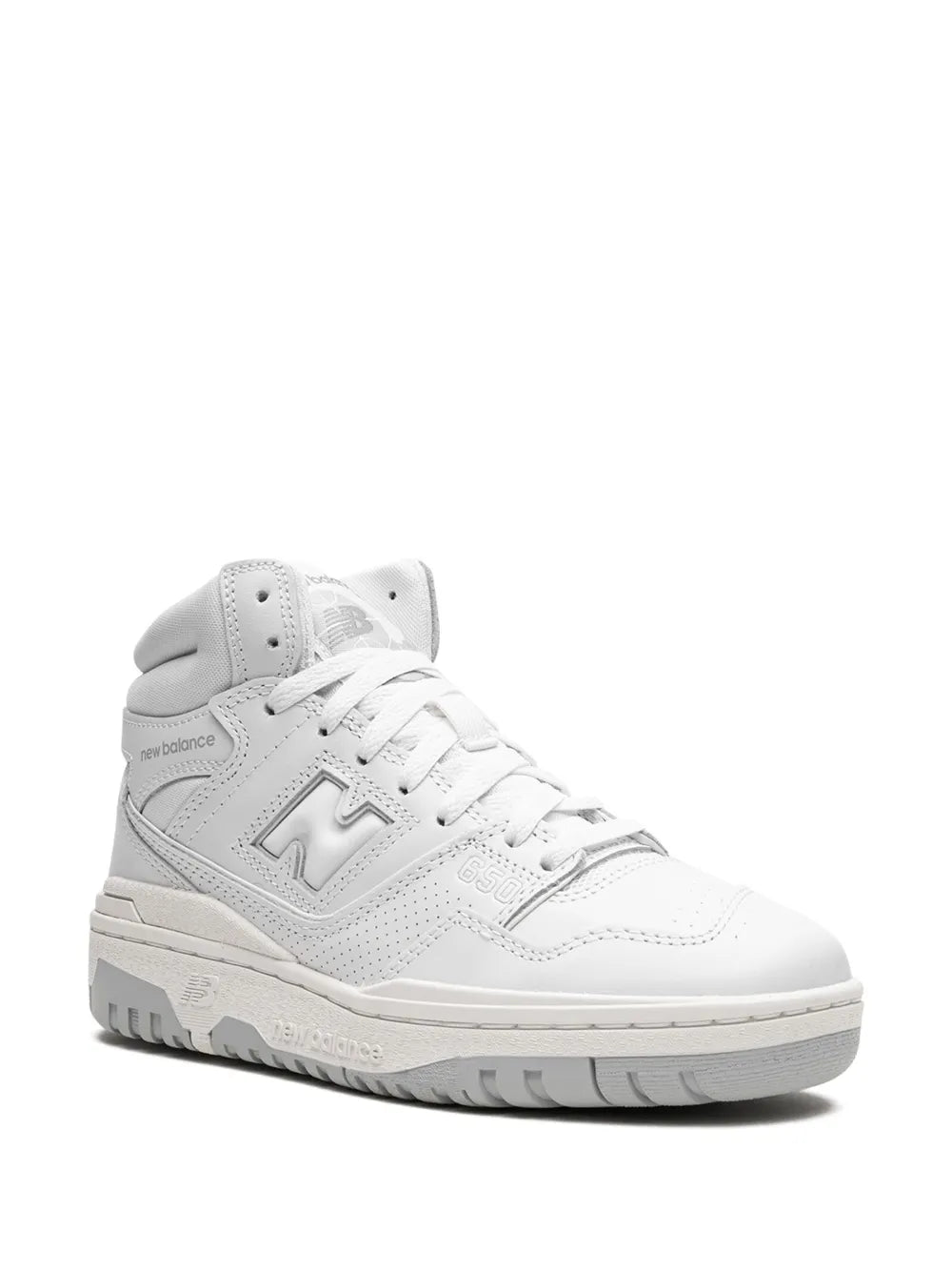 New Balance 650 Triple White Sneakers