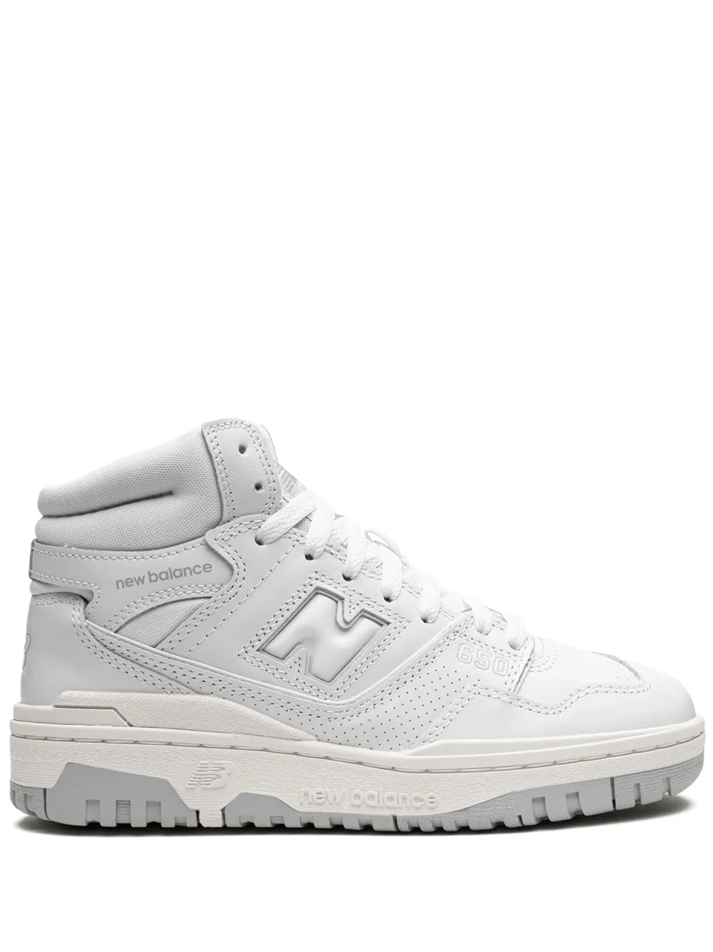 New Balance 650 Triple White Sneakers
