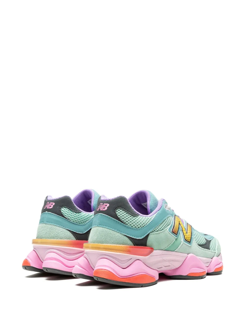 New Balance 9060 Sage Leaf/Neo Flame Sneakers