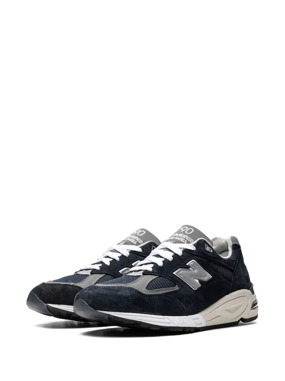 New Balance 990V2 Navy/White Sneakers