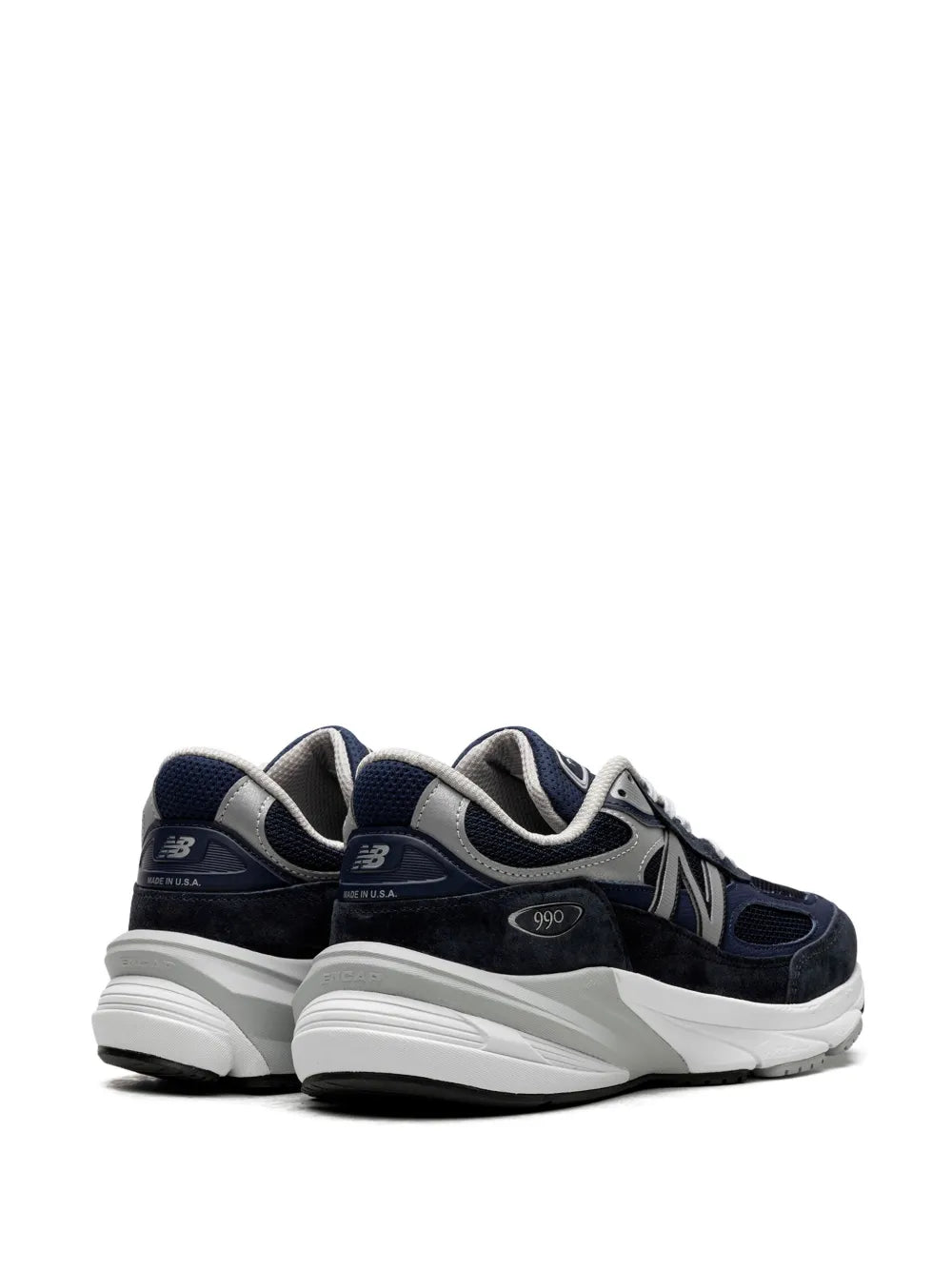 New Balance 990V6 Navy Leather Sneakers