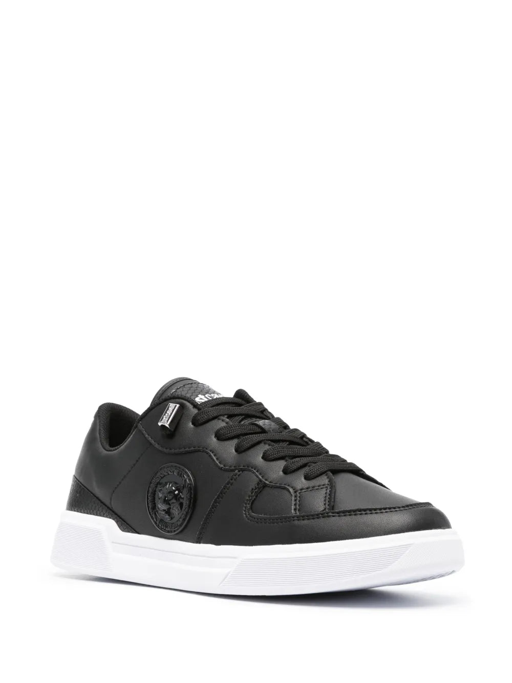 Just Cavalli Logo-Patch Leather Sneakers
