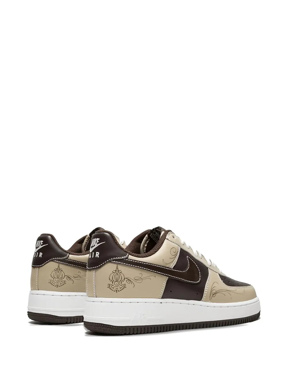 Nike Air Force 1 Embroidered Leather Sneakers
