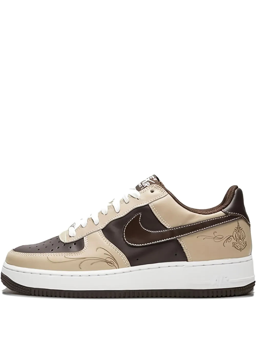 Nike Air Force 1 Embroidered Leather Sneakers