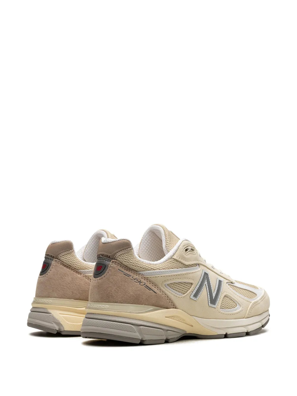 New Balance Made In Usa 990V4 Cream Sneakers