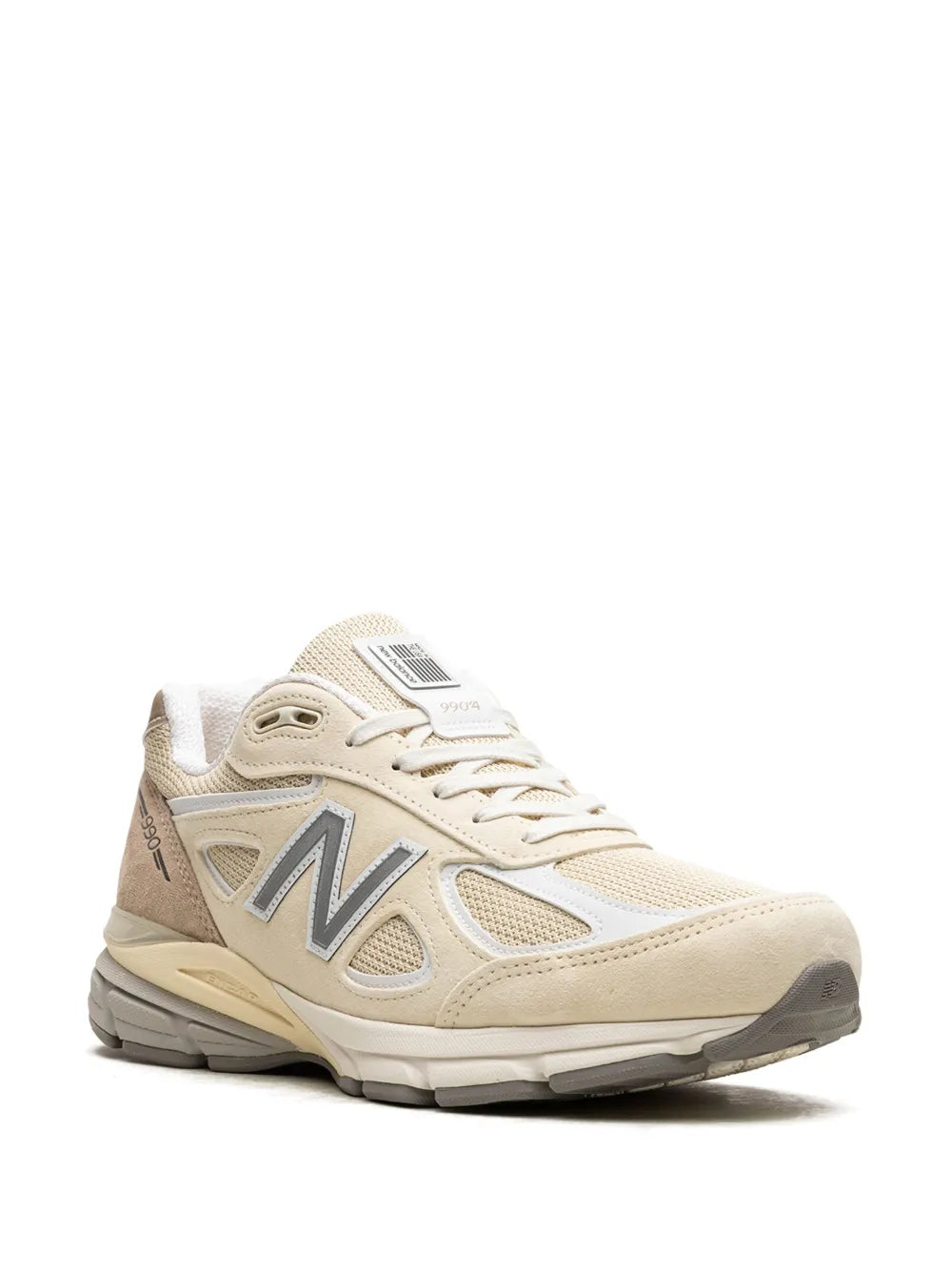 New Balance Made In Usa 990V4 Cream Sneakers