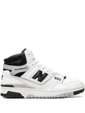 New Balance 650 White/Black High-Top Sneakers