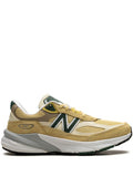 New Balance 990 Pale Yellow/Forest Green Sneakers