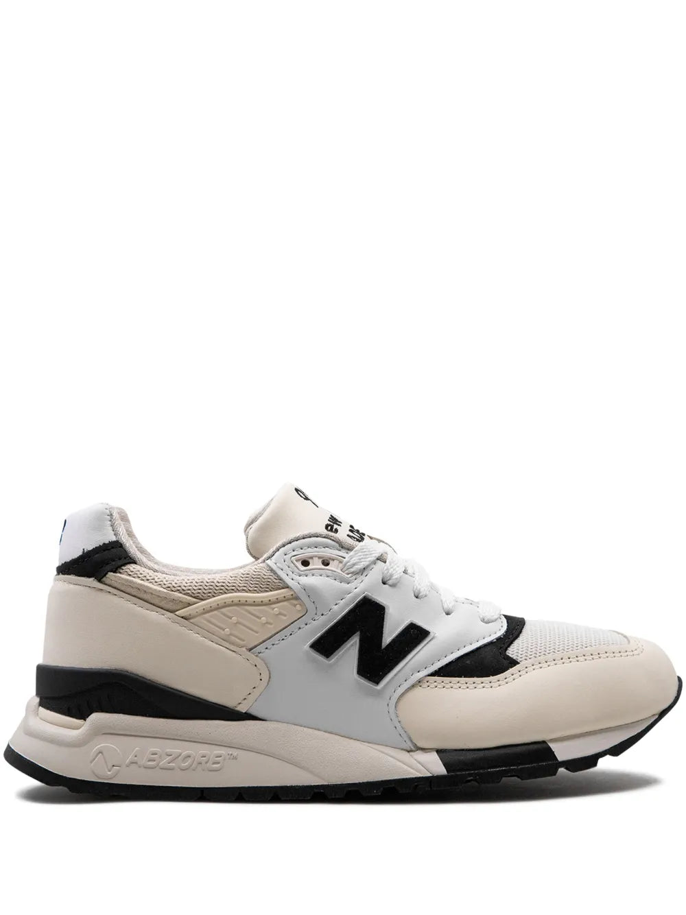 New Balance 998 Made In Usa White/Black Sneakers