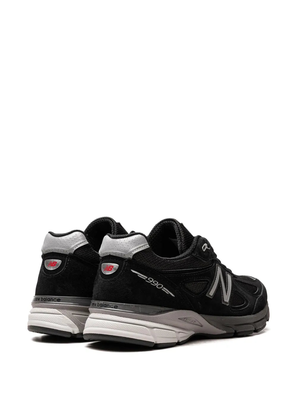 New Balance Made In Usa 990V4 Black/Silver Sneakers