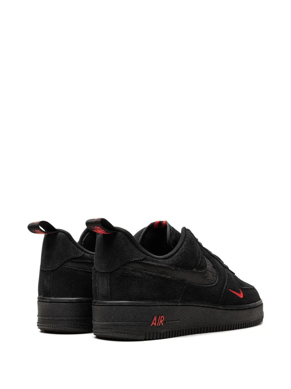 Nike Air Force 1 Low Multi Swoosh Black/Crimson Sneakers
