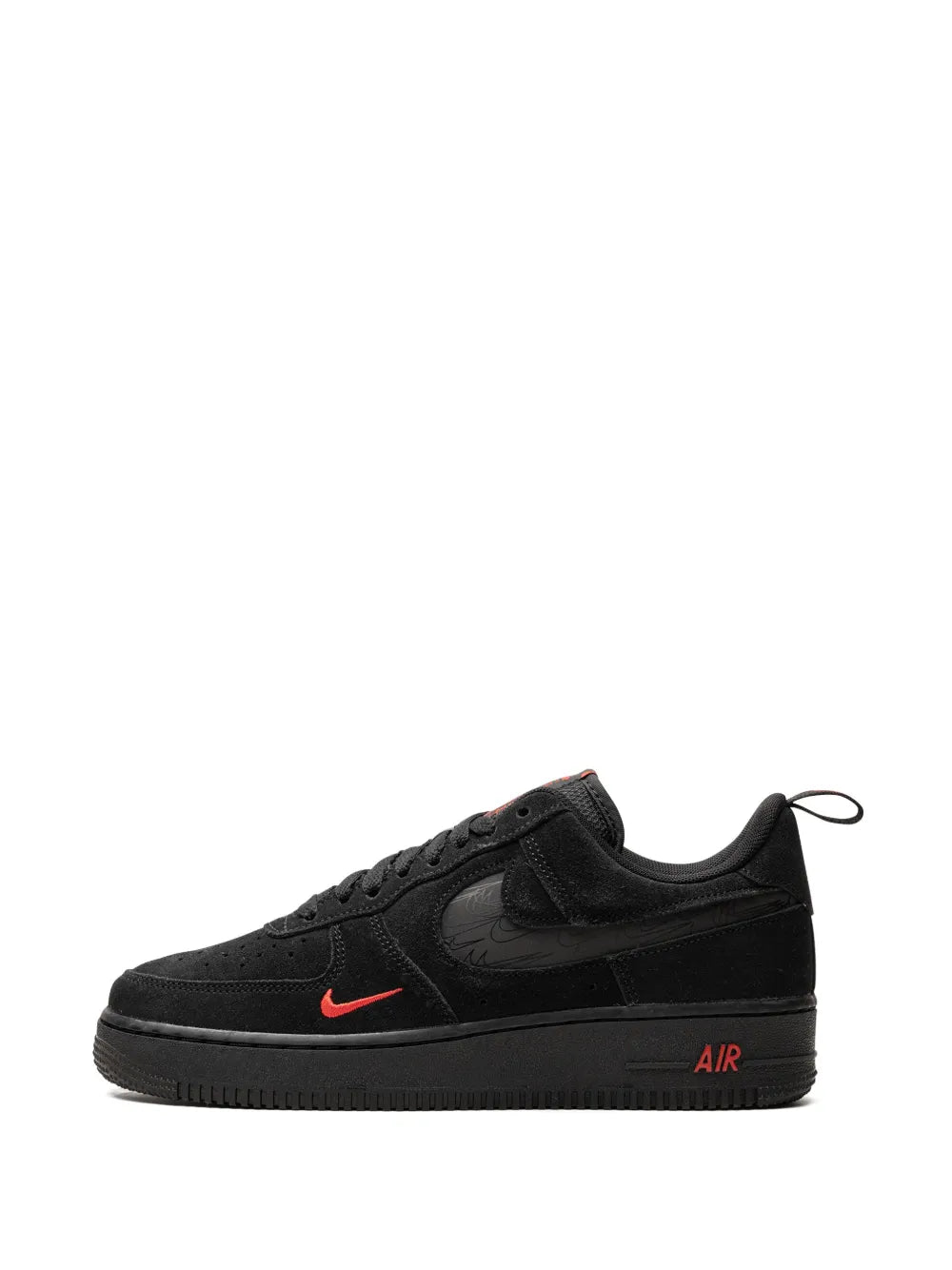 Nike Air Force 1 Low Multi Swoosh Black/Crimson Sneakers